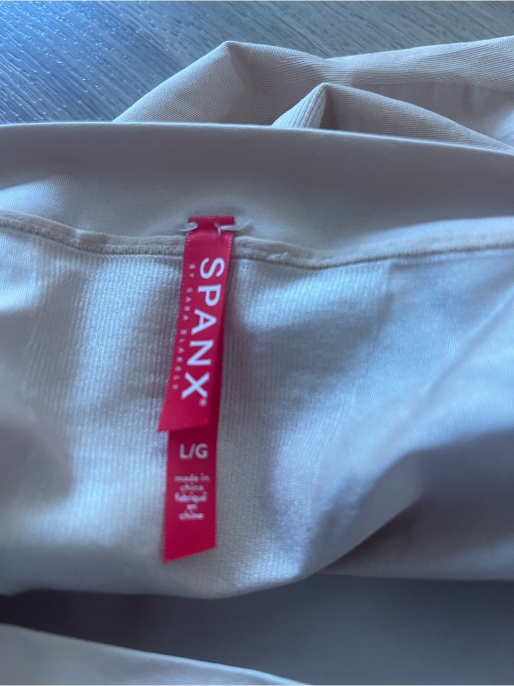 NWT SPANX Stretch High-Waist Shaping Shorts - Nude with flaw size L - Picture 6 of 9